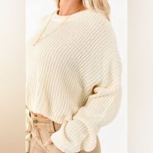 Moon & Madison Cream Knit Sweater